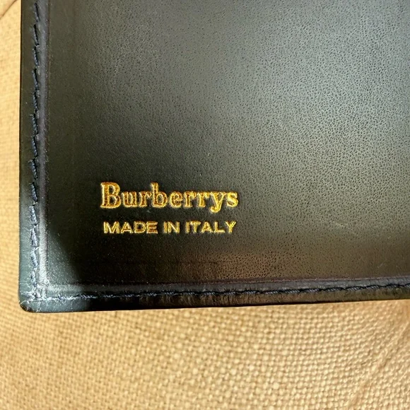 Burberrys Vintage Navy Nova Check Long Wallet - Picture 5 of 7